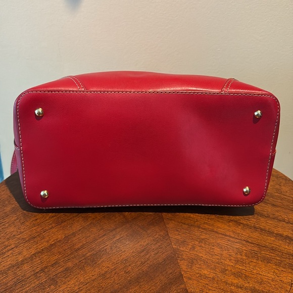 Ralph Lauren  shoulder bag  Crossbody  Satchel  leather Red excellent condition - Picture 11 of 16